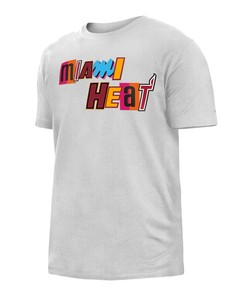 Miami Heat New Era 2022/23 City Edition T-Shirt - White