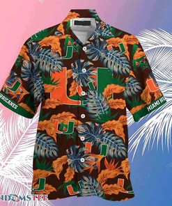 Miami Hurricanes Beach Hawaiian Shirt Stress Blessed Obsessed
