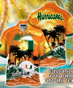 Miami Hurricanes NCAA Best Hawaiian Shirt Ever- Customize Any Team Any League