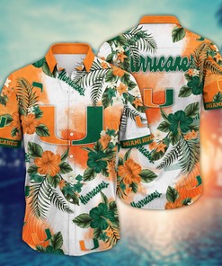 Miami Hurricanes NCAA Flower Hawaii Shirt For Fans Ver 1