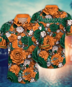 Miami Hurricanes NCAA Flower Hawaii Shirt For Fans Ver 10