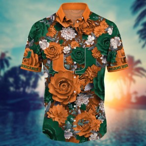 Miami Hurricanes NCAA Flower Hawaii Shirt For Fans Ver 10