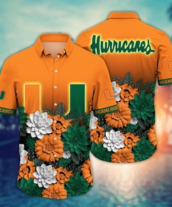 Miami Hurricanes NCAA Flower Hawaii Shirt For Fans Ver 14