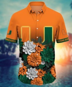 Miami Hurricanes NCAA Flower Hawaii Shirt For Fans Ver 14