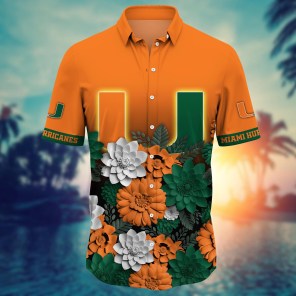 Miami Hurricanes NCAA Flower Hawaii Shirt For Fans Ver 14