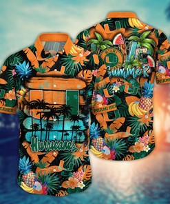Miami Hurricanes NCAA Flower Hawaii Shirt For Fans Ver 16
