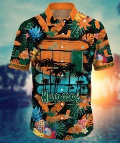 Miami Hurricanes NCAA Flower Hawaii Shirt For Fans Ver 16