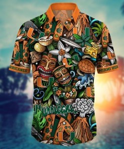Miami Hurricanes NCAA Flower Hawaii Shirt For Fans Ver 17