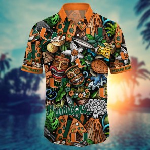 Miami Hurricanes NCAA Flower Hawaii Shirt For Fans Ver 17