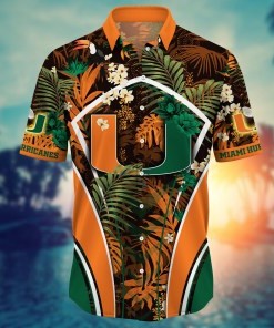 Miami Hurricanes NCAA Flower Hawaii Shirt For Fans Ver 18