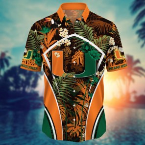 Miami Hurricanes NCAA Flower Hawaii Shirt For Fans Ver 18