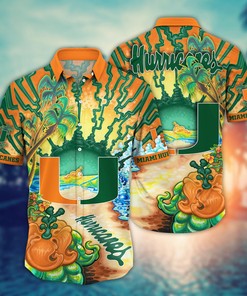 Miami Hurricanes NCAA Flower Hawaii Shirt For Fans Ver 2