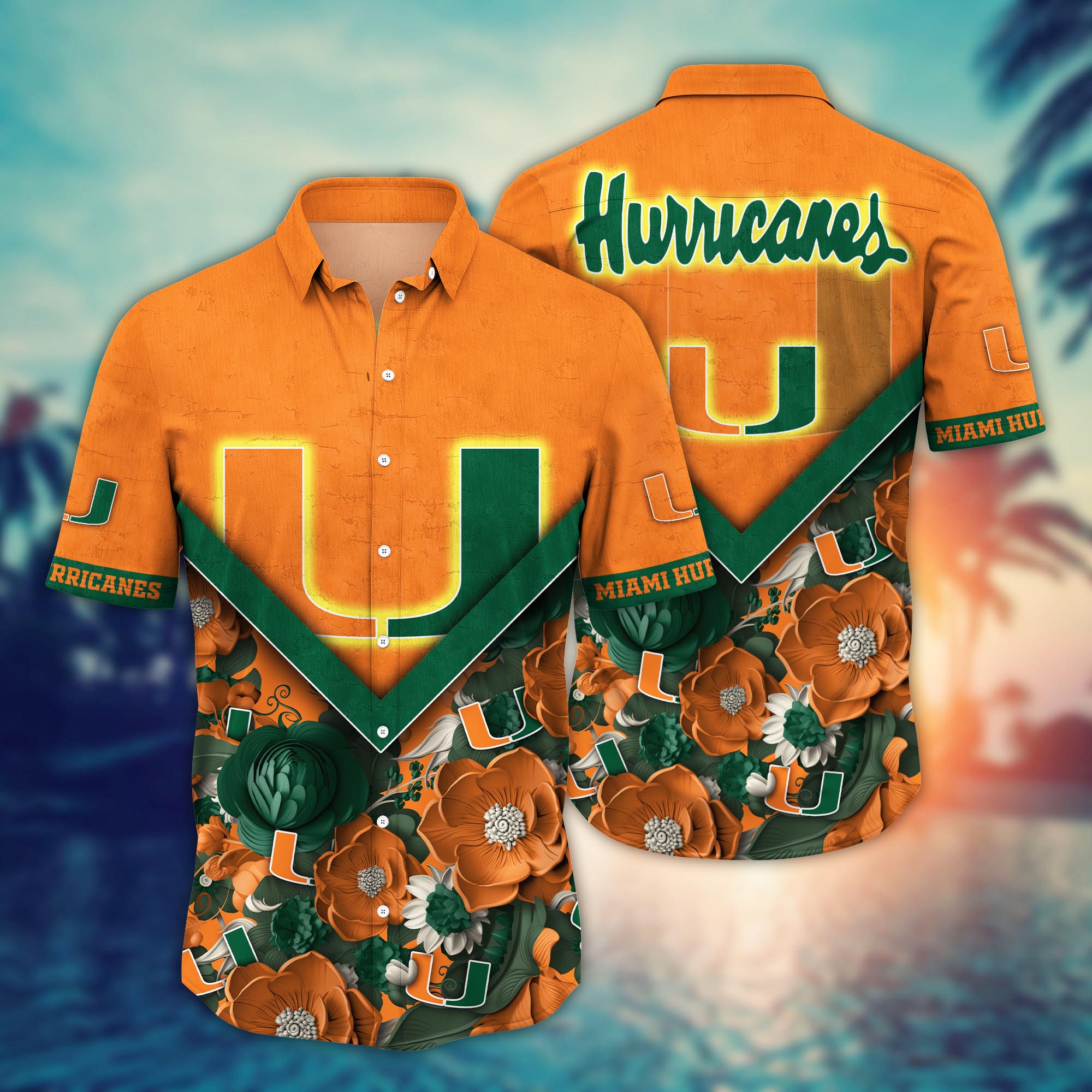Miami Hurricanes NCAA Flower Hawaii Shirt For Fans Ver 20