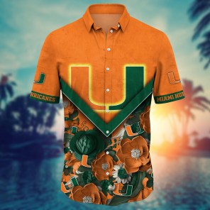 Miami Hurricanes NCAA Flower Hawaii Shirt For Fans Ver 20