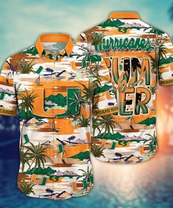 Miami Hurricanes NCAA Flower Hawaii Shirt For Fans Ver 21