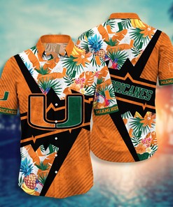 Miami Hurricanes NCAA Flower Hawaii Shirt For Fans Ver 23