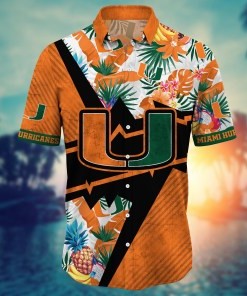 Miami Hurricanes NCAA Flower Hawaii Shirt For Fans Ver 23