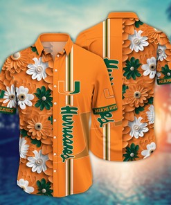 Miami Hurricanes NCAA Flower Hawaii Shirt For Fans Ver 26