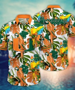 Miami Hurricanes NCAA Flower Hawaii Shirt For Fans Ver 3