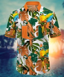 Miami Hurricanes NCAA Flower Hawaii Shirt For Fans Ver 3