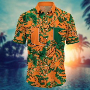 Miami Hurricanes NCAA Flower Hawaii Shirt For Fans Ver 30