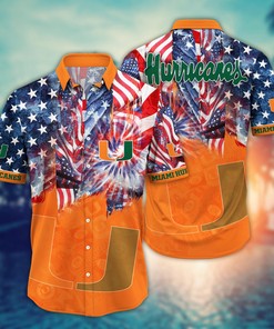 Miami Hurricanes NCAA Flower Hawaii Shirt For Fans Ver 31