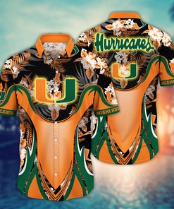 Miami Hurricanes NCAA Flower Hawaii Shirt For Fans Ver 33