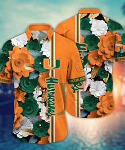 Miami Hurricanes NCAA Flower Hawaii Shirt For Fans Ver 36