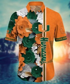 Miami Hurricanes NCAA Flower Hawaii Shirt For Fans Ver 36