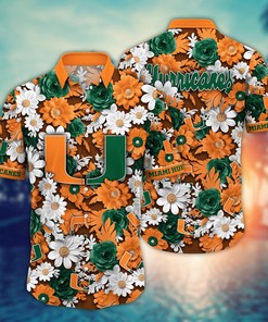 Miami Hurricanes NCAA Flower Hawaii Shirt For Fans Ver 5