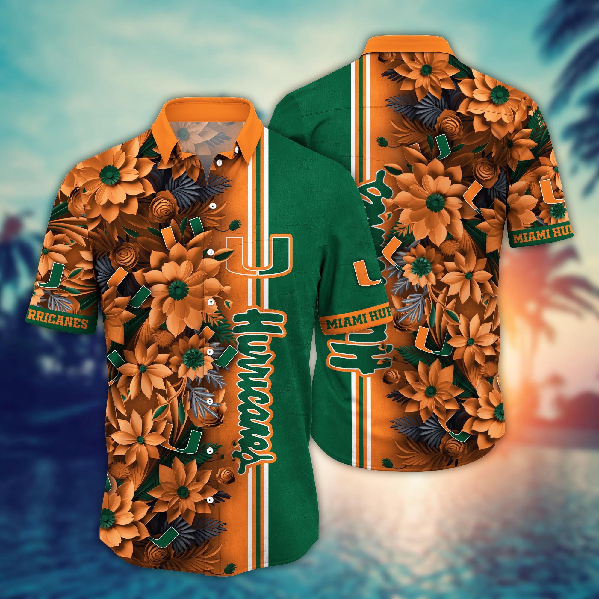 Miami Hurricanes NCAA Flower Hawaii Shirt For Fans Ver 6