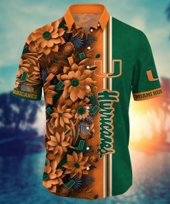 Miami Hurricanes NCAA Flower Hawaii Shirt For Fans Ver 6