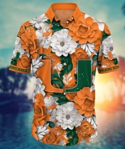 Miami Hurricanes NCAA Flower Hawaii Shirt For Fans Ver 8