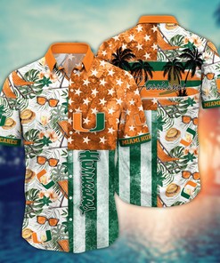 Miami Hurricanes NCAA Flower Hawaii Shirt For Fans Ver 9