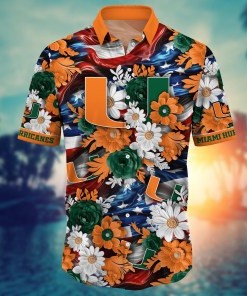 Miami Hurricanes NCAA Hawaii Shirt Ver 2
