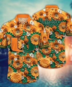 Miami Hurricanes NCAA Hawaiian Shirt for This Summer Customize Shirt Any Team