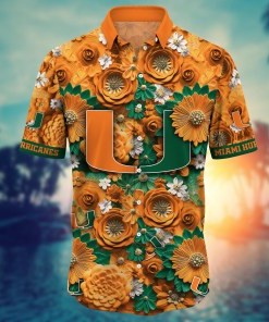 Miami Hurricanes NCAA Hawaiian Shirt for This Summer Customize Shirt Any Team
