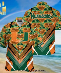 Miami Hurricanes Summer Hawaiian Shirts for Sports Fans This Season