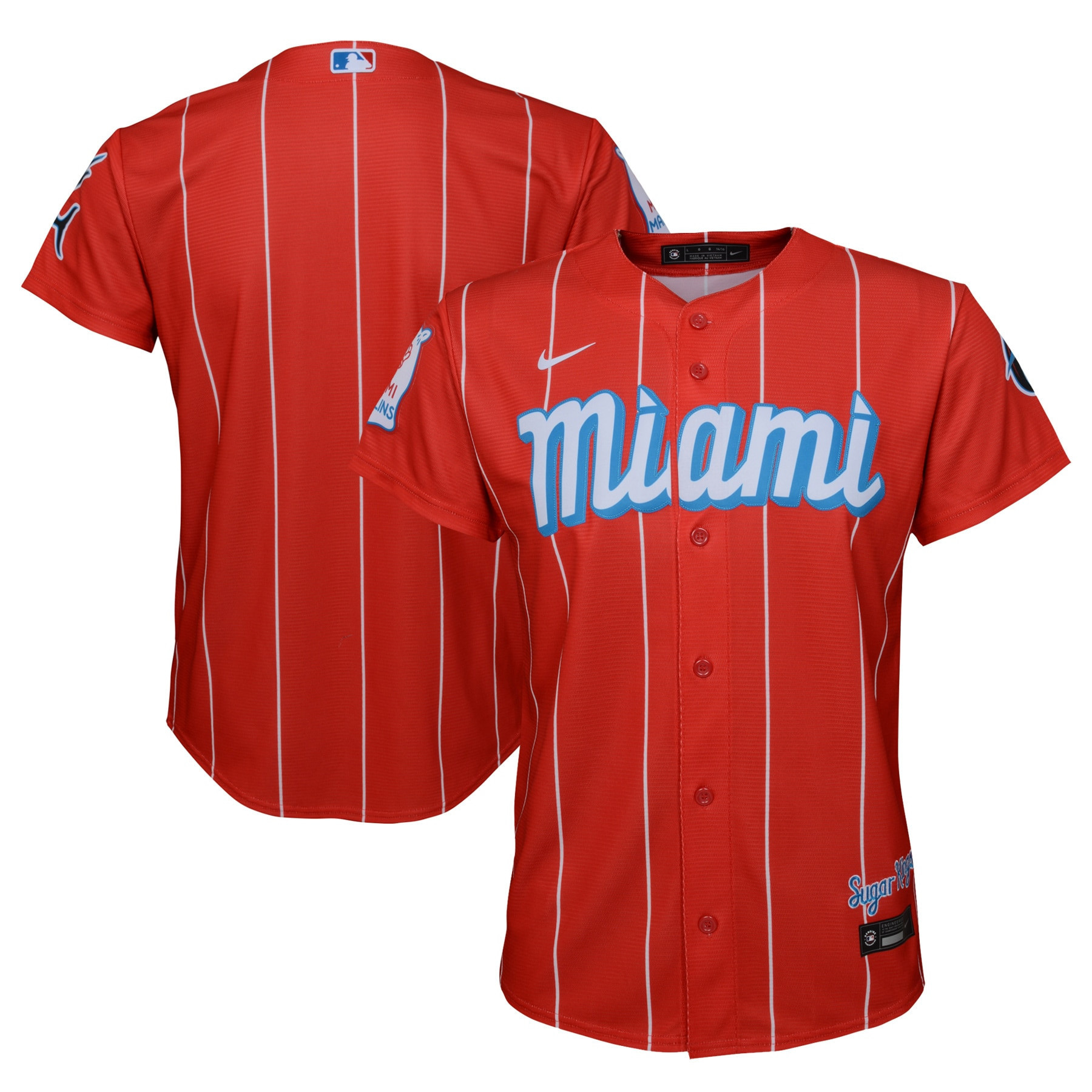 Miami Marlins 2021 City Connect Replica Jersey - Red Mlb