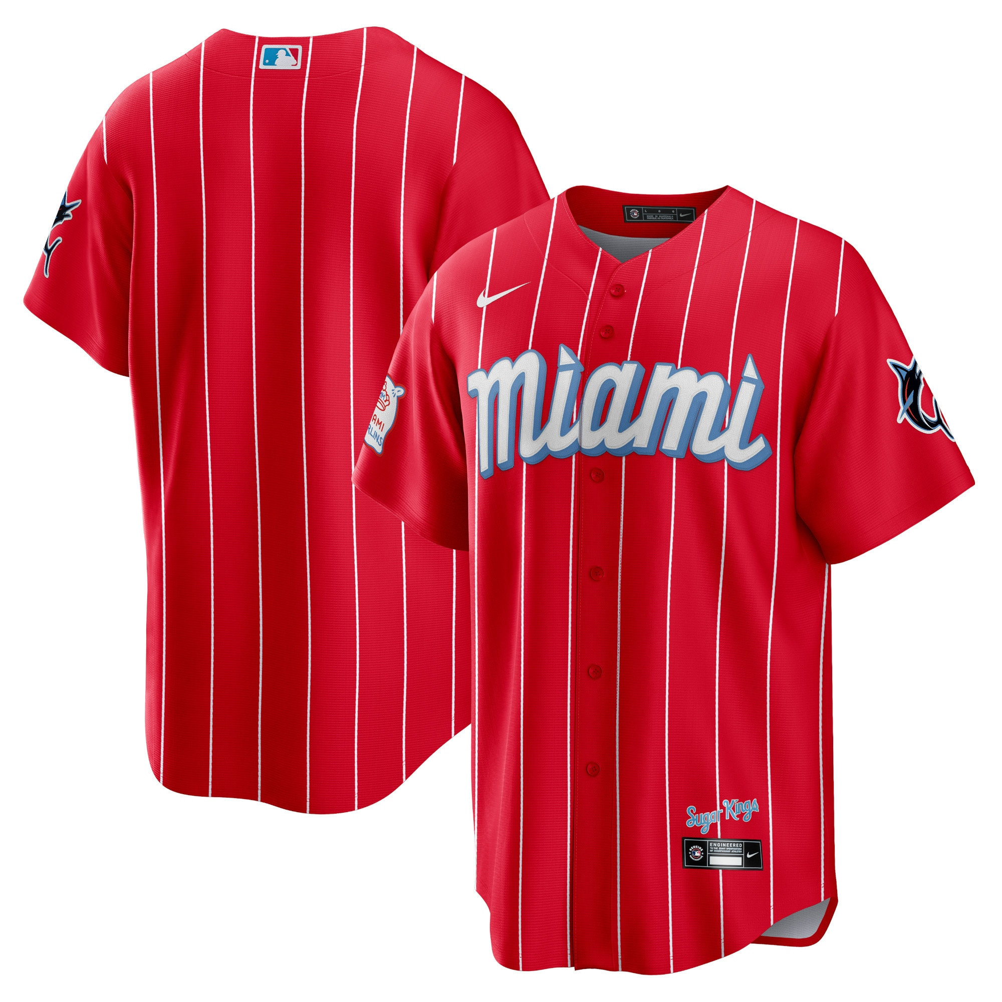Miami Marlins 2021 City Connect Replica Jersey - Red Mlb