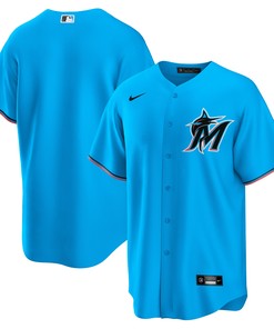 Miami Marlins Alternate Replica Team Jersey Blue Mlb