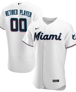 Miami Marlins Home Pick-a-player Retired Roster Authentic Jersey - White Custom Jerseys Mlb