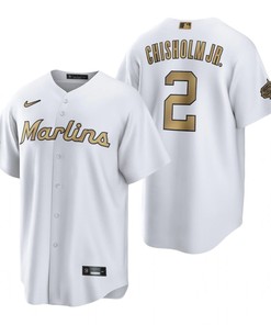 Miami Marlins Jazz Chisholm Jr. White 2022-23 All-Star Game Jersey