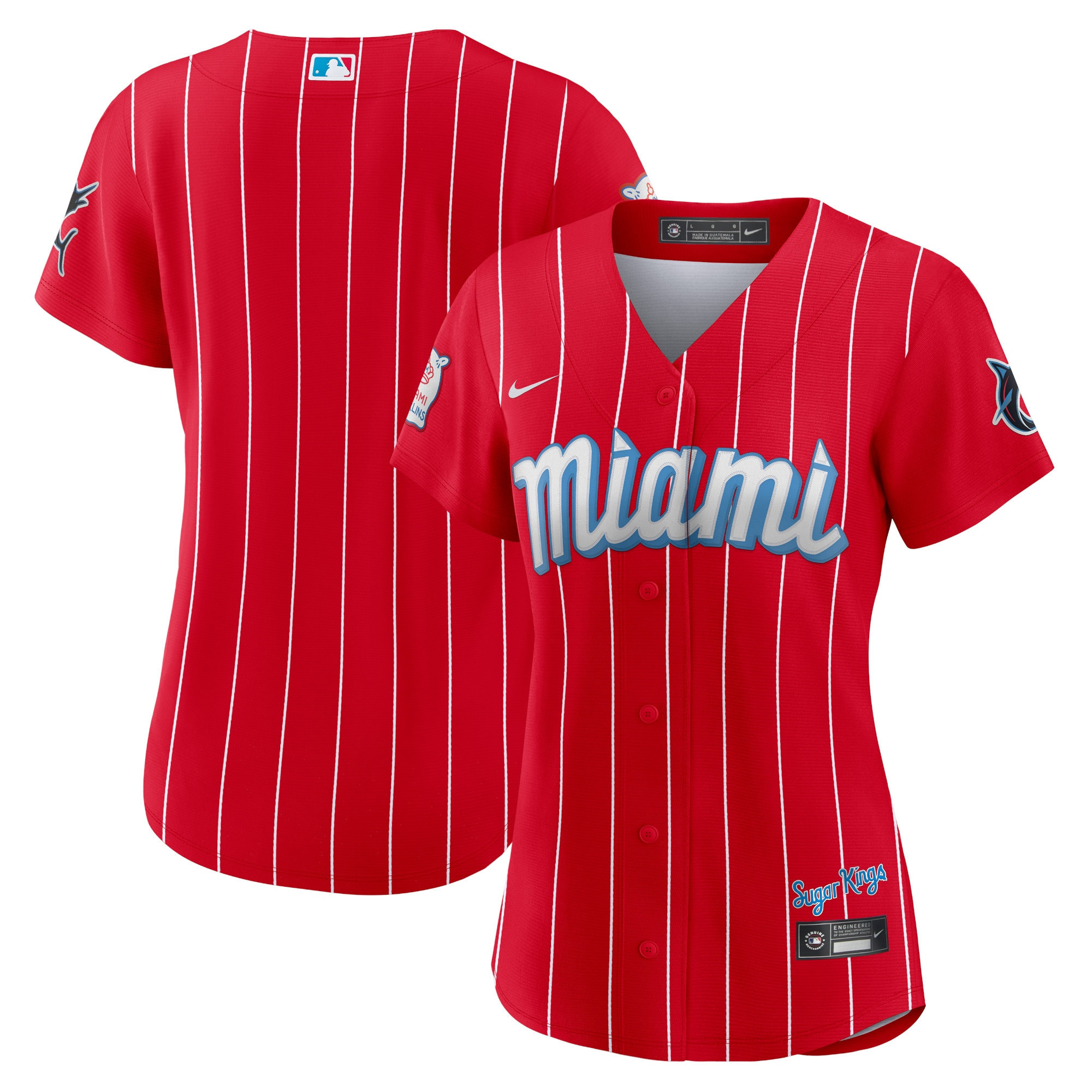 Miami Marlins Womens 2021 City Connect Replica Jersey - Red Mlb