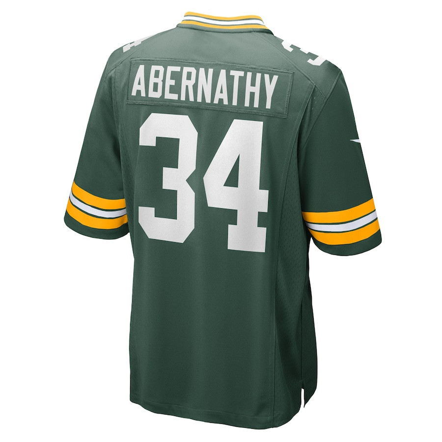Micah Abernathy Green Bay Packers Game Player Jersey - Green