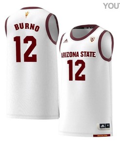 Micah Burno 12 Arizona State Sun Devils Retro Basketball Youth Jersey - White