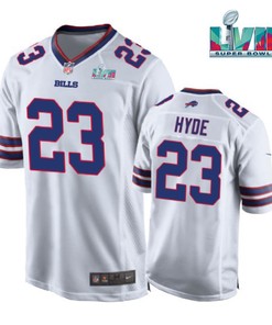 Micah Hyde 23 Buffalo Bills Super Bowl LVII Away Player Men Jersey - White Jersey