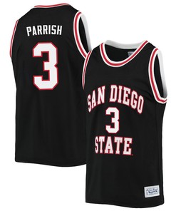 Micah Parrish 3 San Diego State Aztecs 2023 Basketball Jersey- Men Black