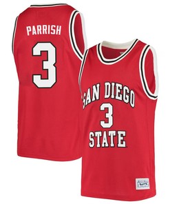 Micah Parrish 3 San Diego State Aztecs 2023 Basketball Jersey- Men Red