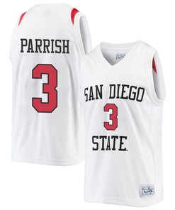 Micah Parrish 3 San Diego State Aztecs 2023 Basketball Jersey- Men White